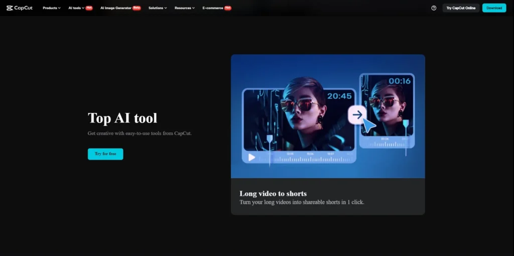 CapCut Long to Short