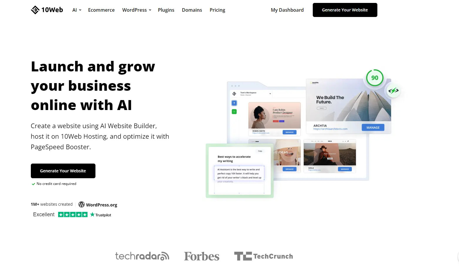 ai website builder launch