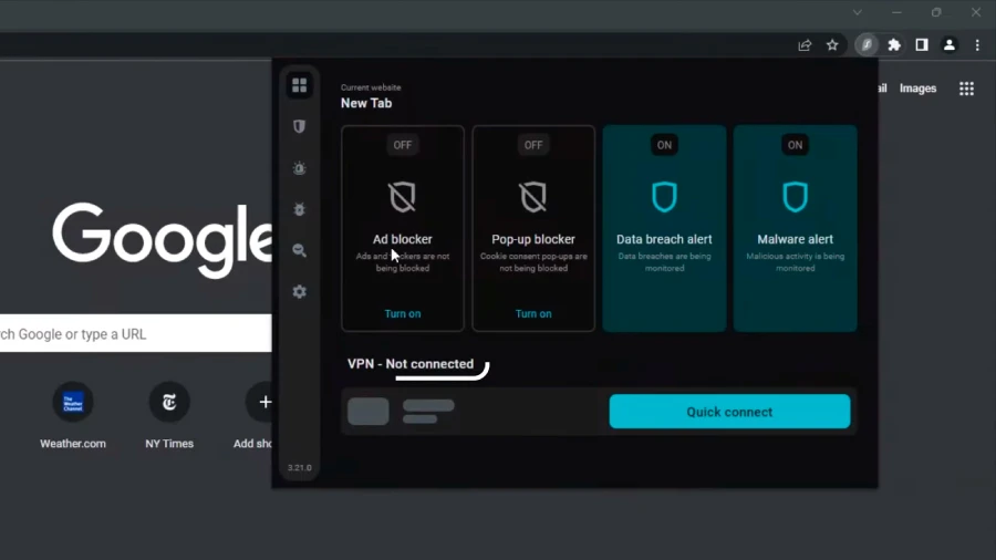 CleanWeb Screen