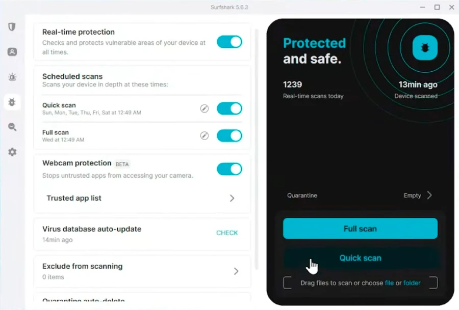 Real Time Anti-Virus Protection