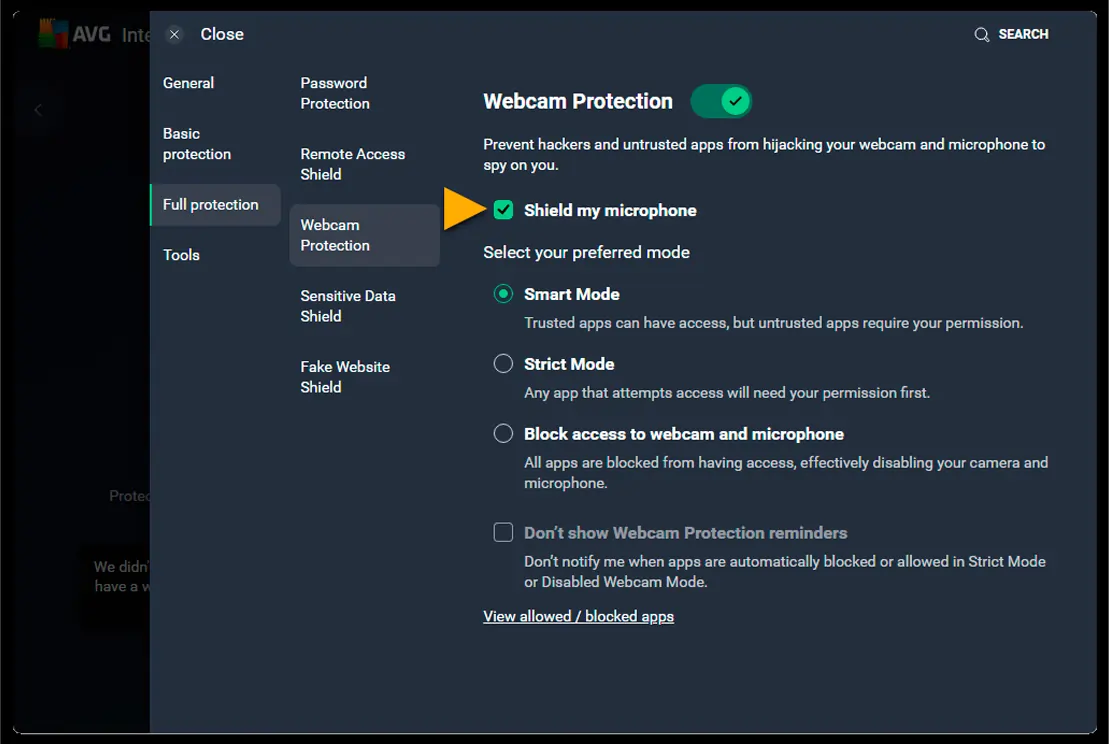 Webcam & Microphone Protection