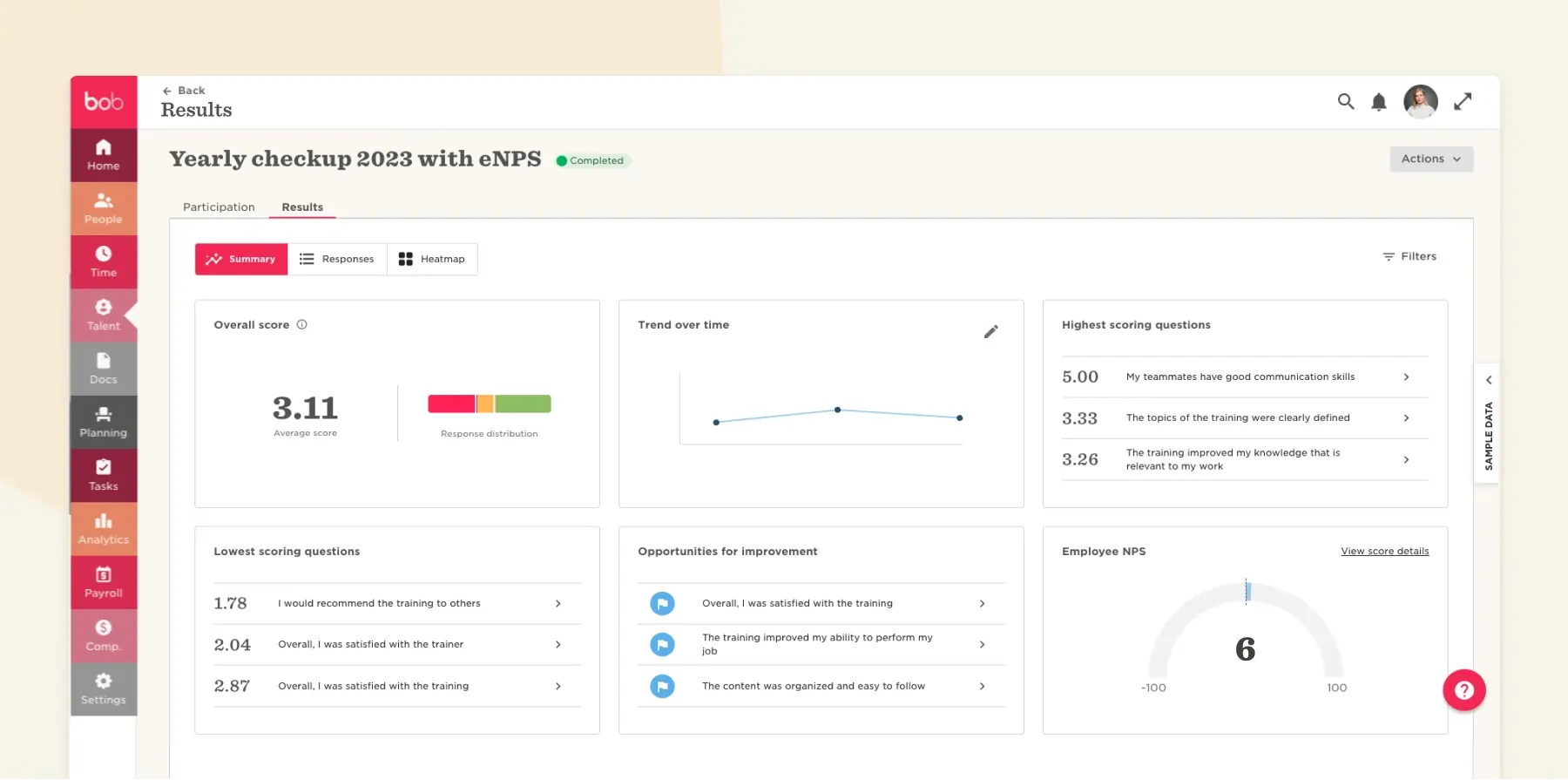 hibob analytics