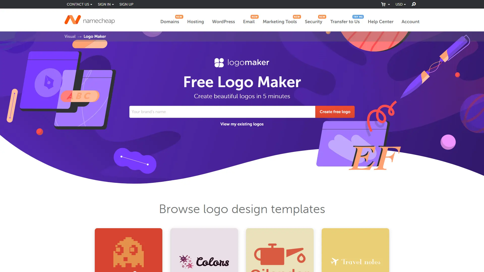 Design and Branding Tools, logo maker