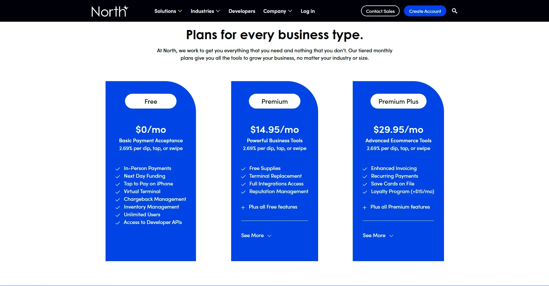 North Payments price 