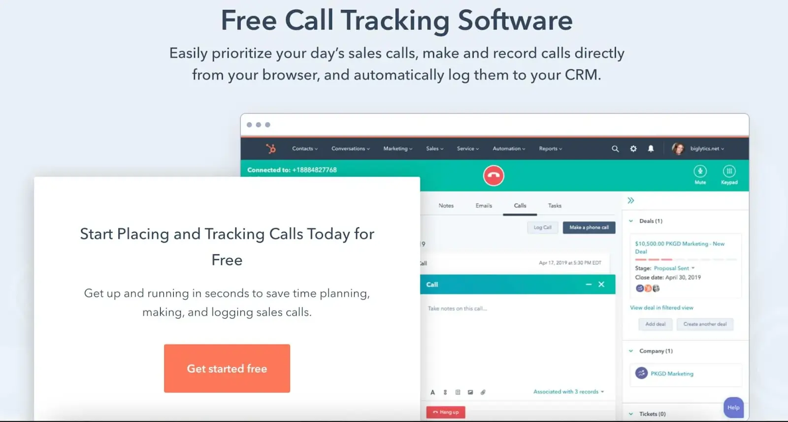 call tracking and prioritization