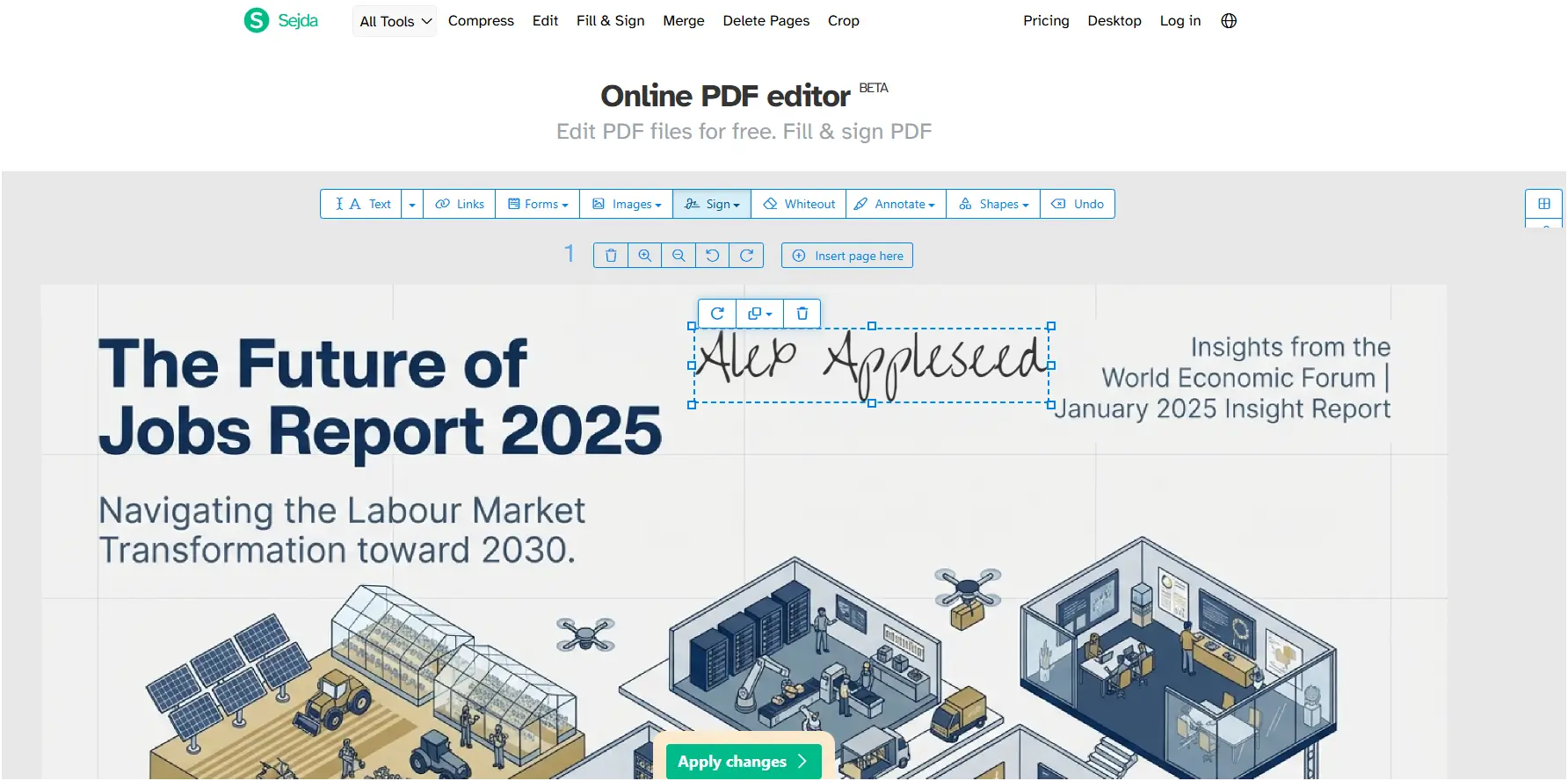 add an electronic signature to pdf
