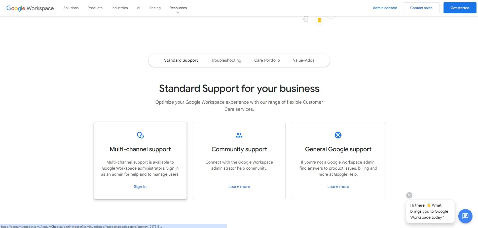 google calendar GW Standard Support