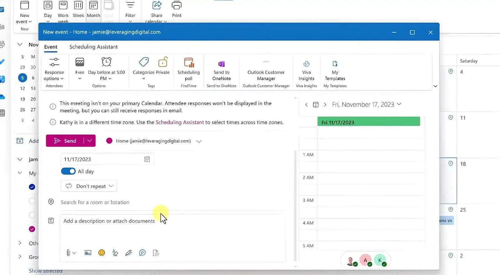 outlook online scheduling