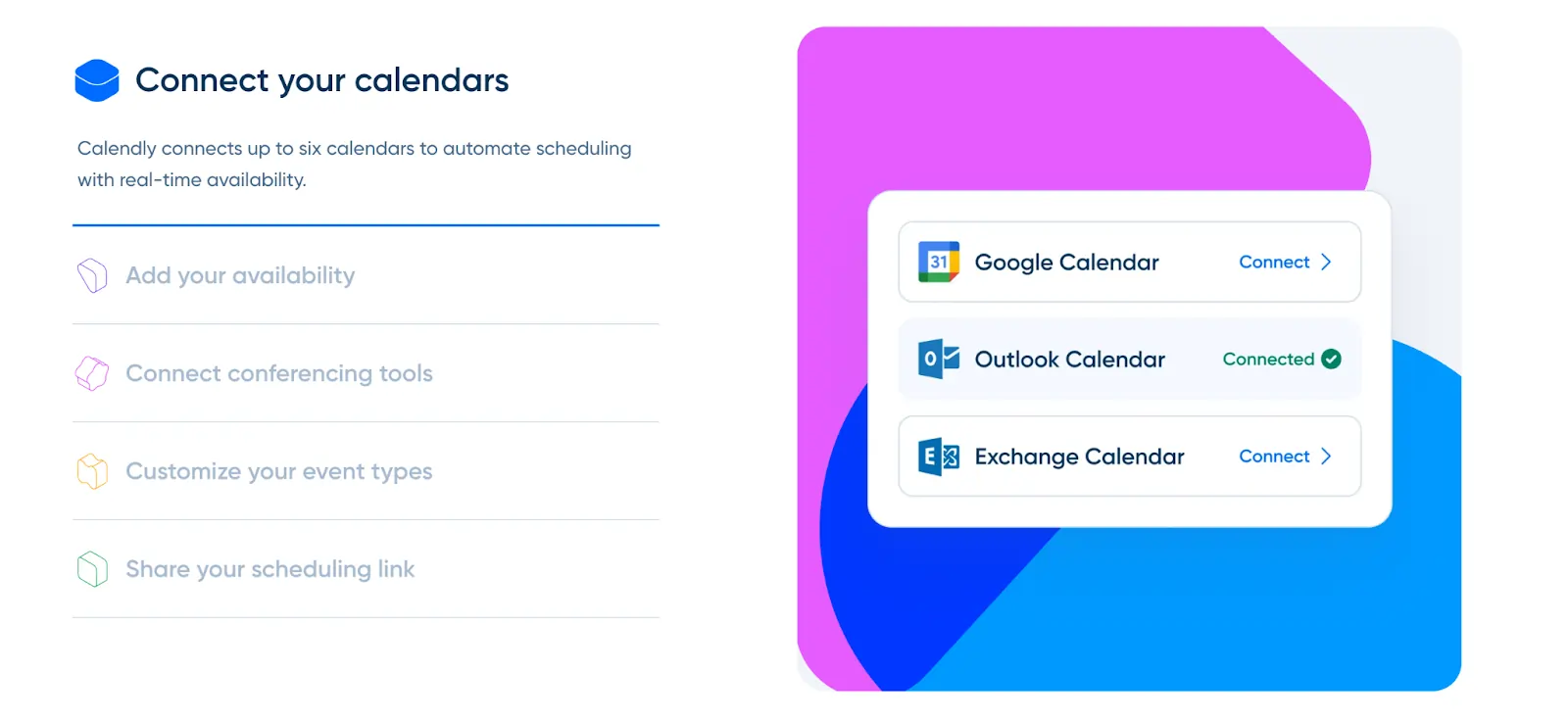 calendly connect calendars