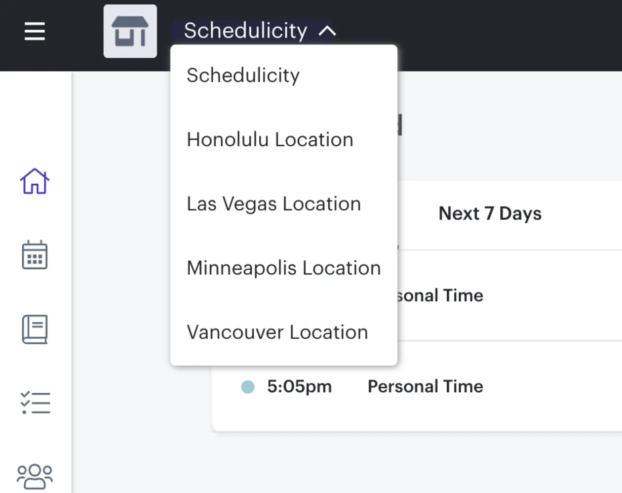 schedulicity Multiple Locations