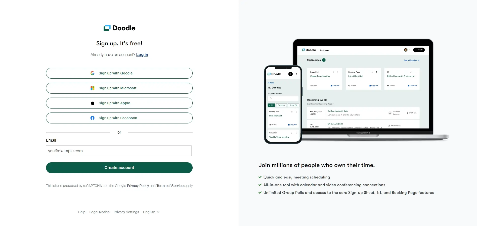 Doodle Signup