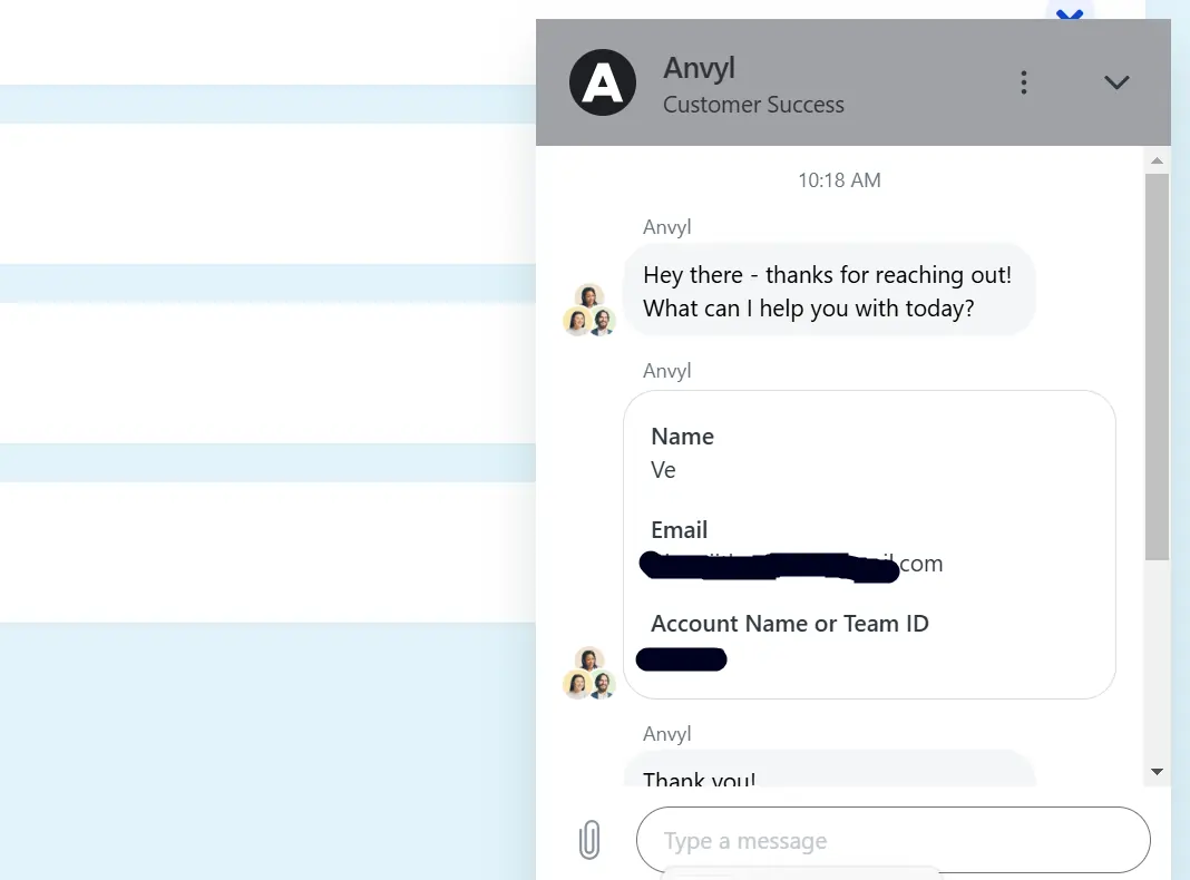 anvyl customer success