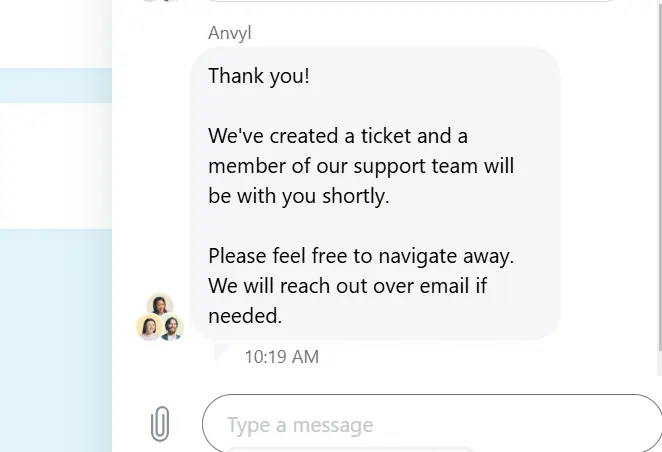 anvyl customer support