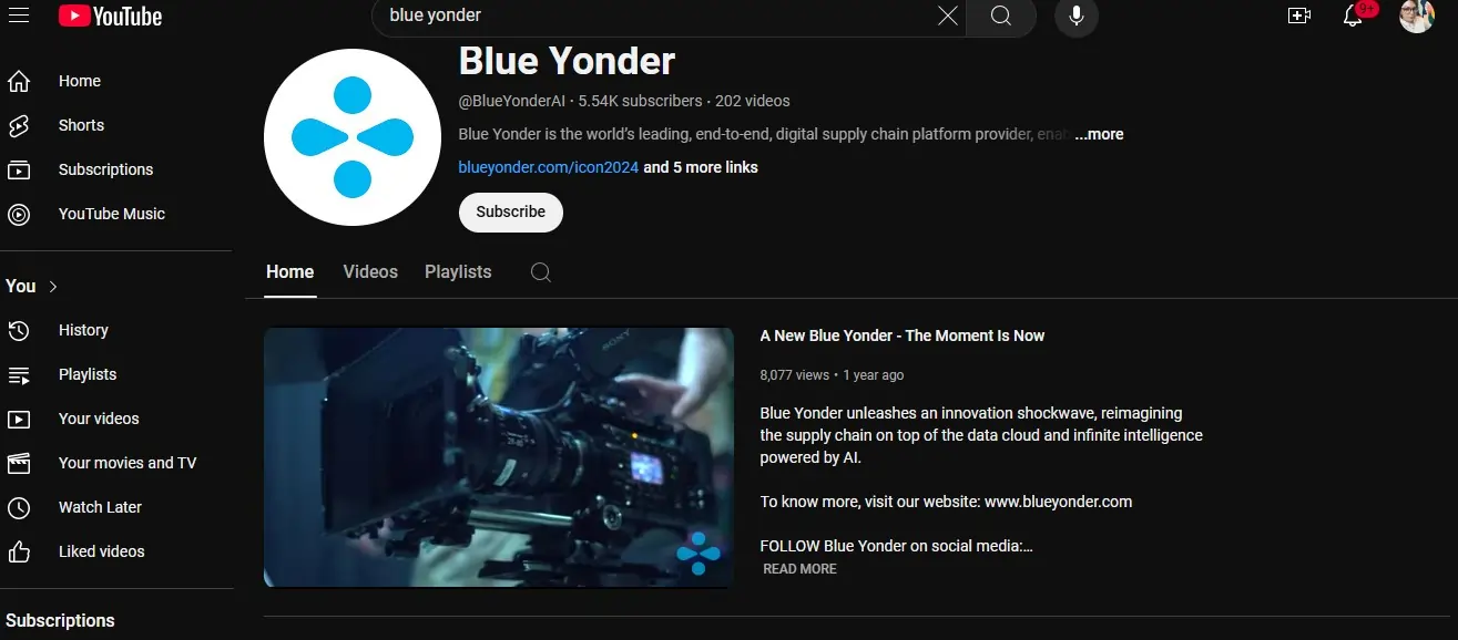 Blue Yonder - videos