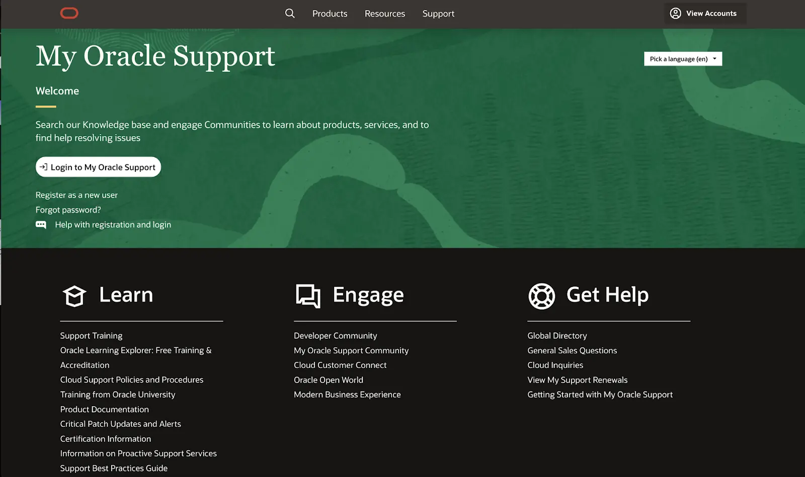 Oracle support