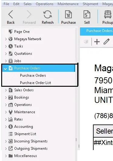 Magaya order management