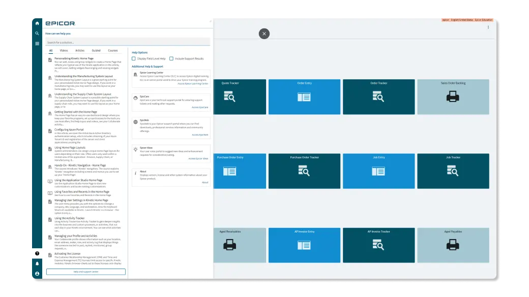 epicor knowledge base