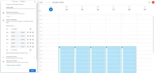 Google Calendar Scheduling tool