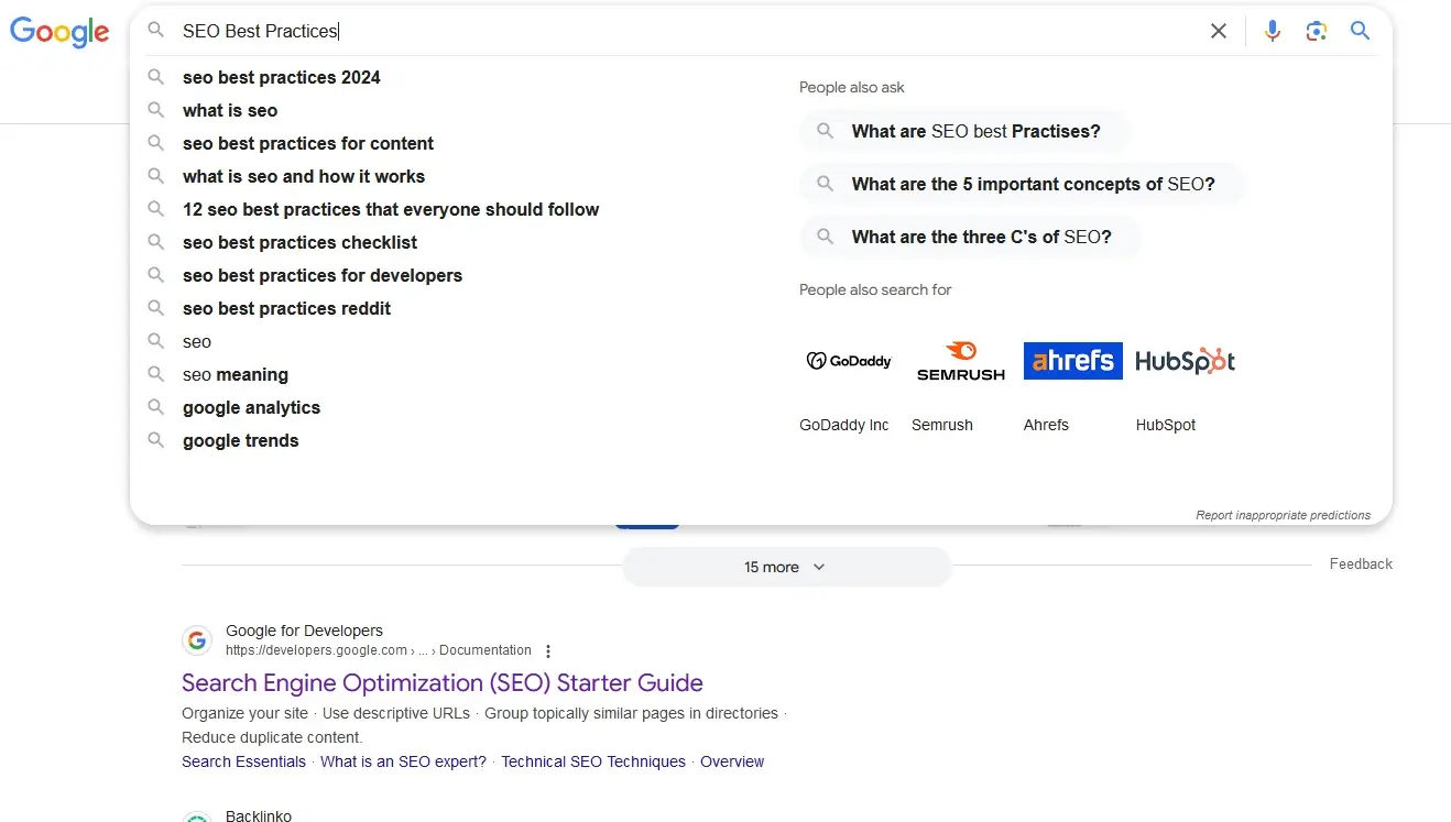 how to do keyword research for seo via SERP