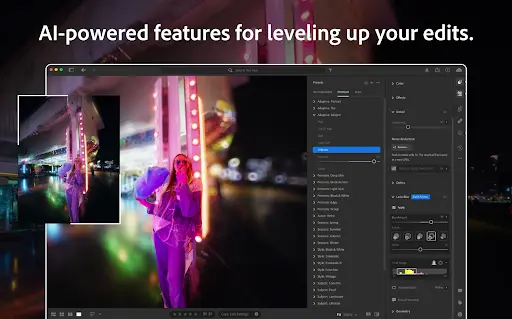 Adobe Lightroom photo editing app