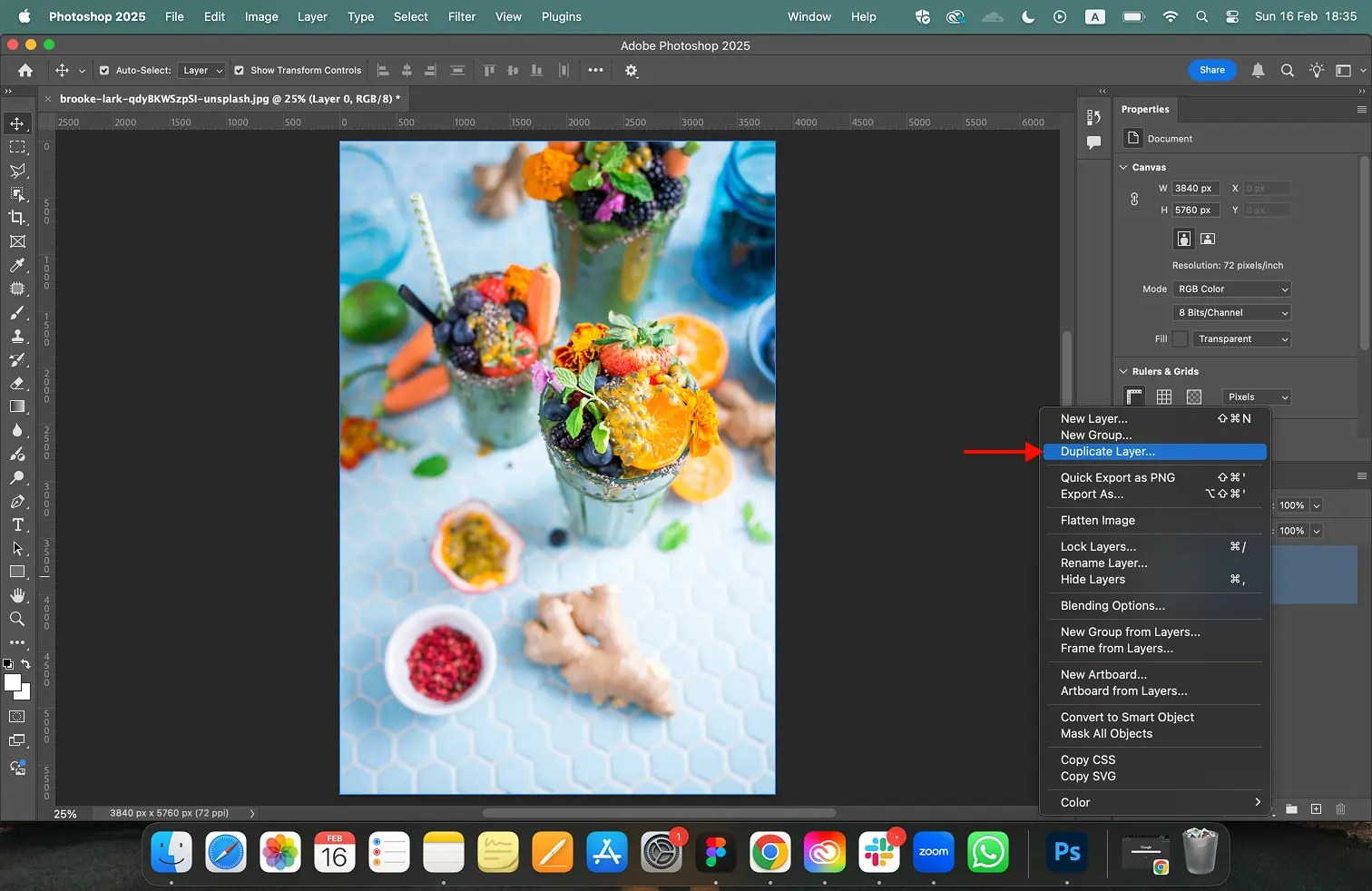 Duplicate layer photoshop