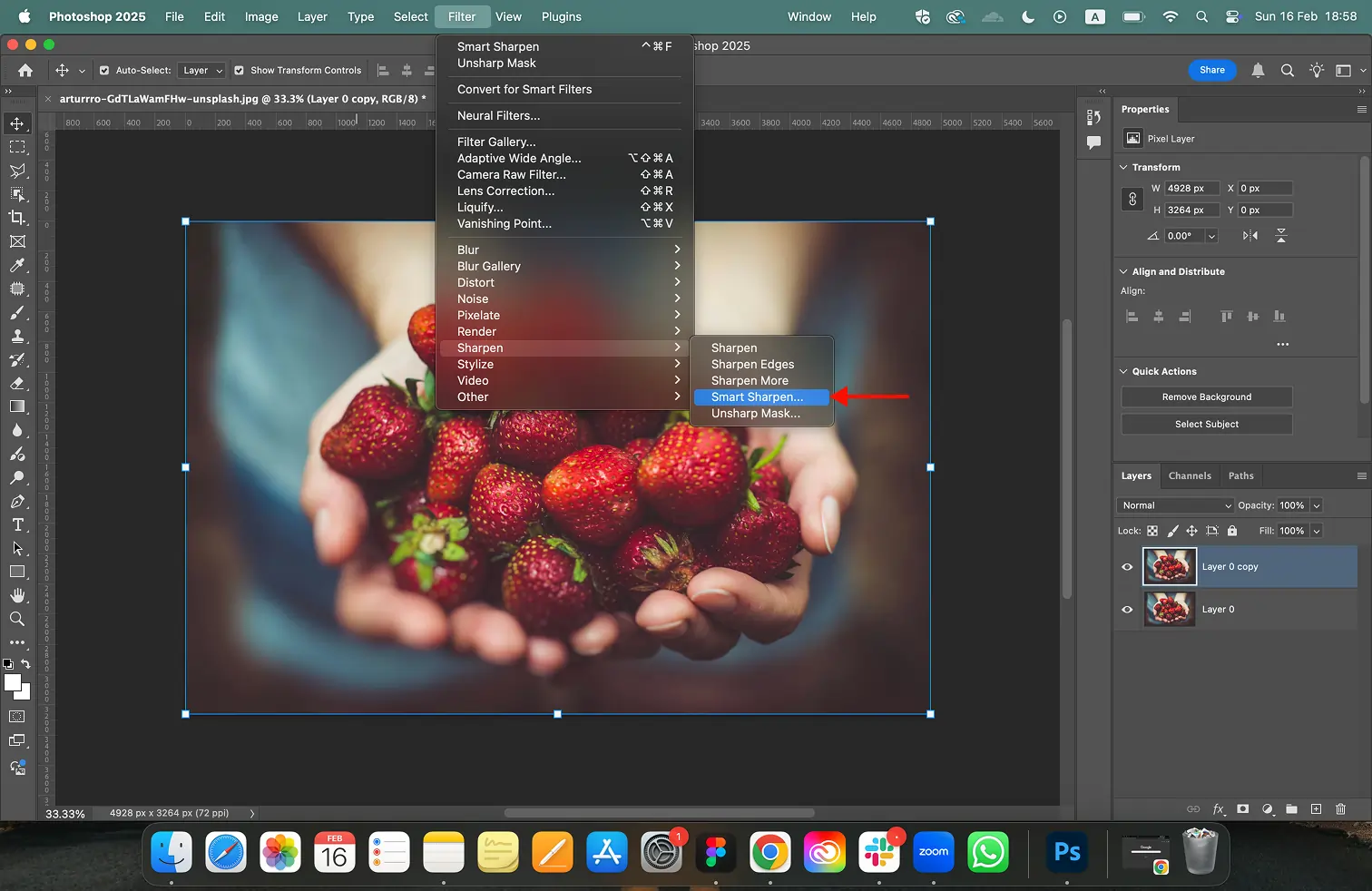 method 2 smart sharp photoshop