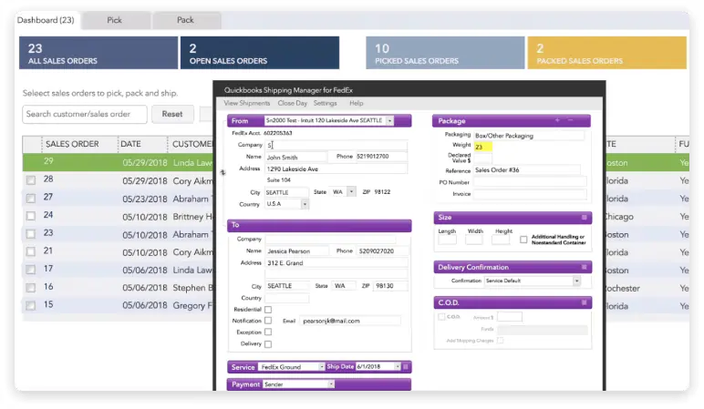 quickbooks Logistics and Transportation Management 