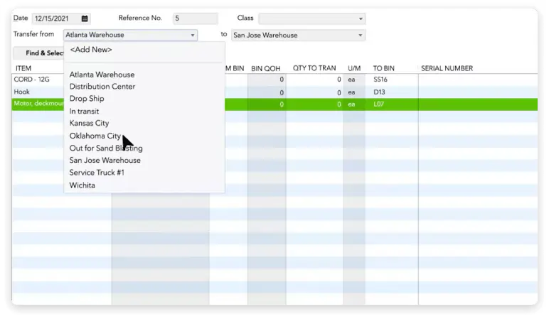quickbooks Warehouse Management