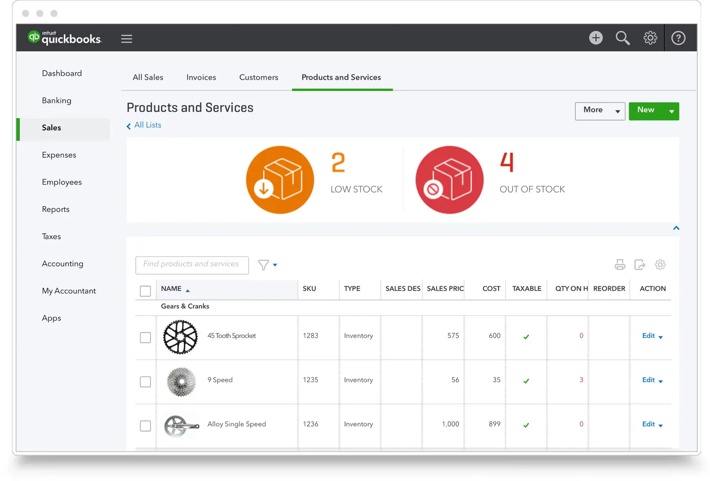 Quickbooks Inventory Management 