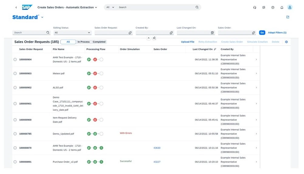 SAP ERP features