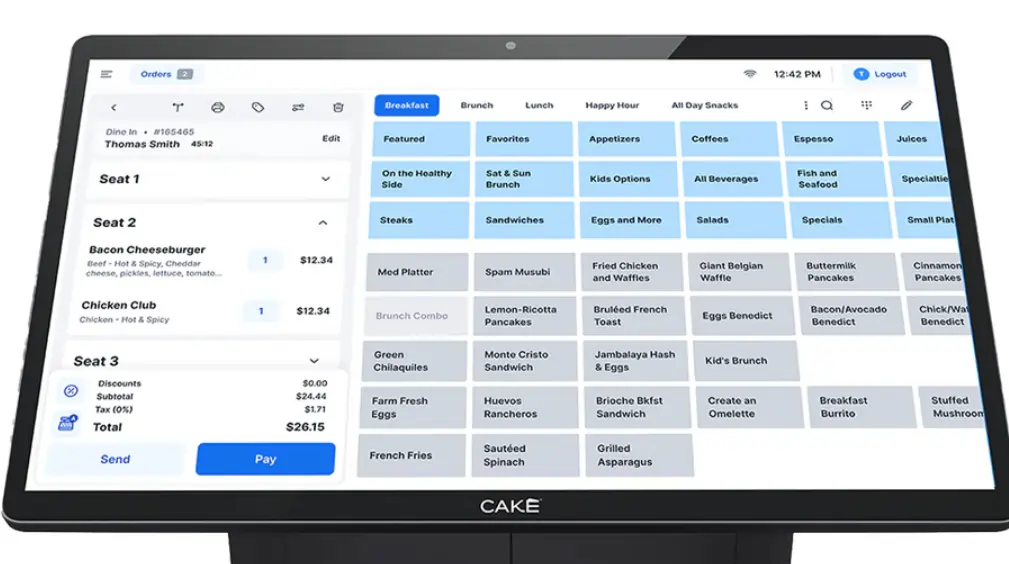 Cake interface