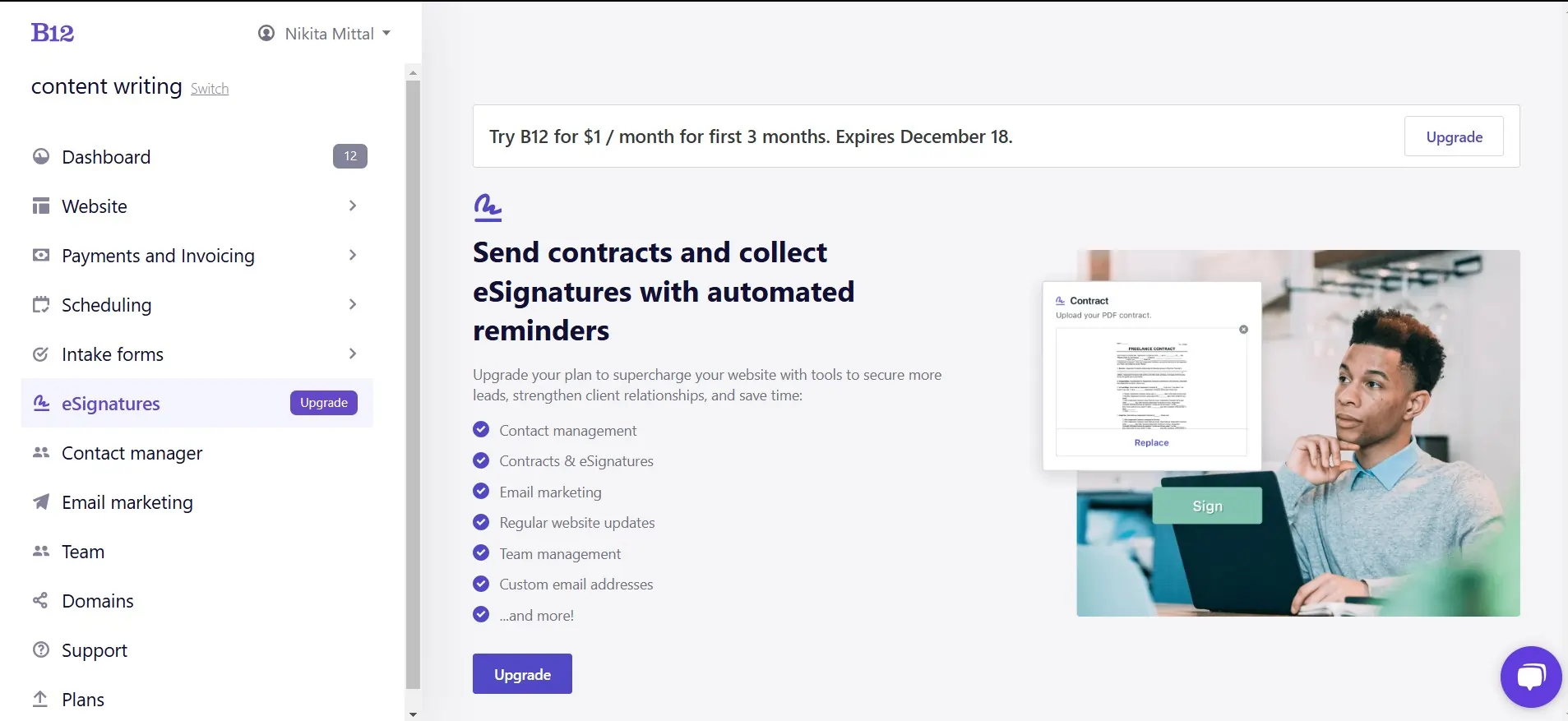 B12 sidebar