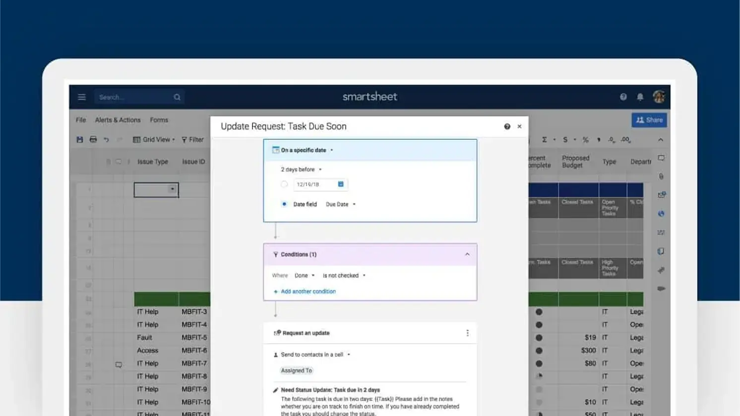 smartsheet workflow automation