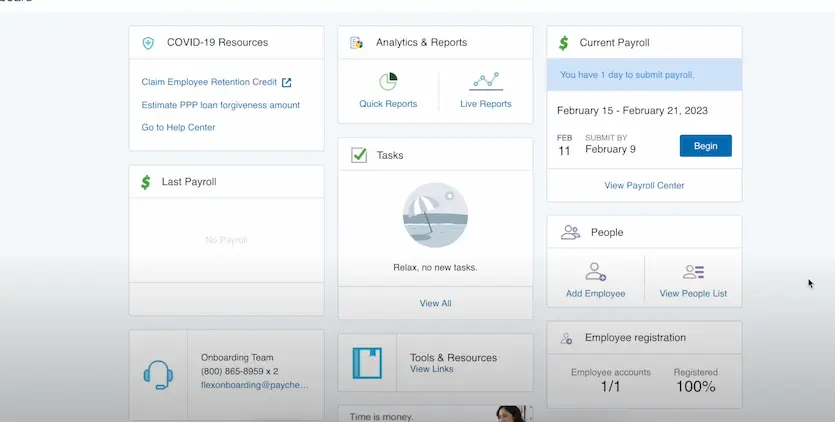 Paychex payroll interface