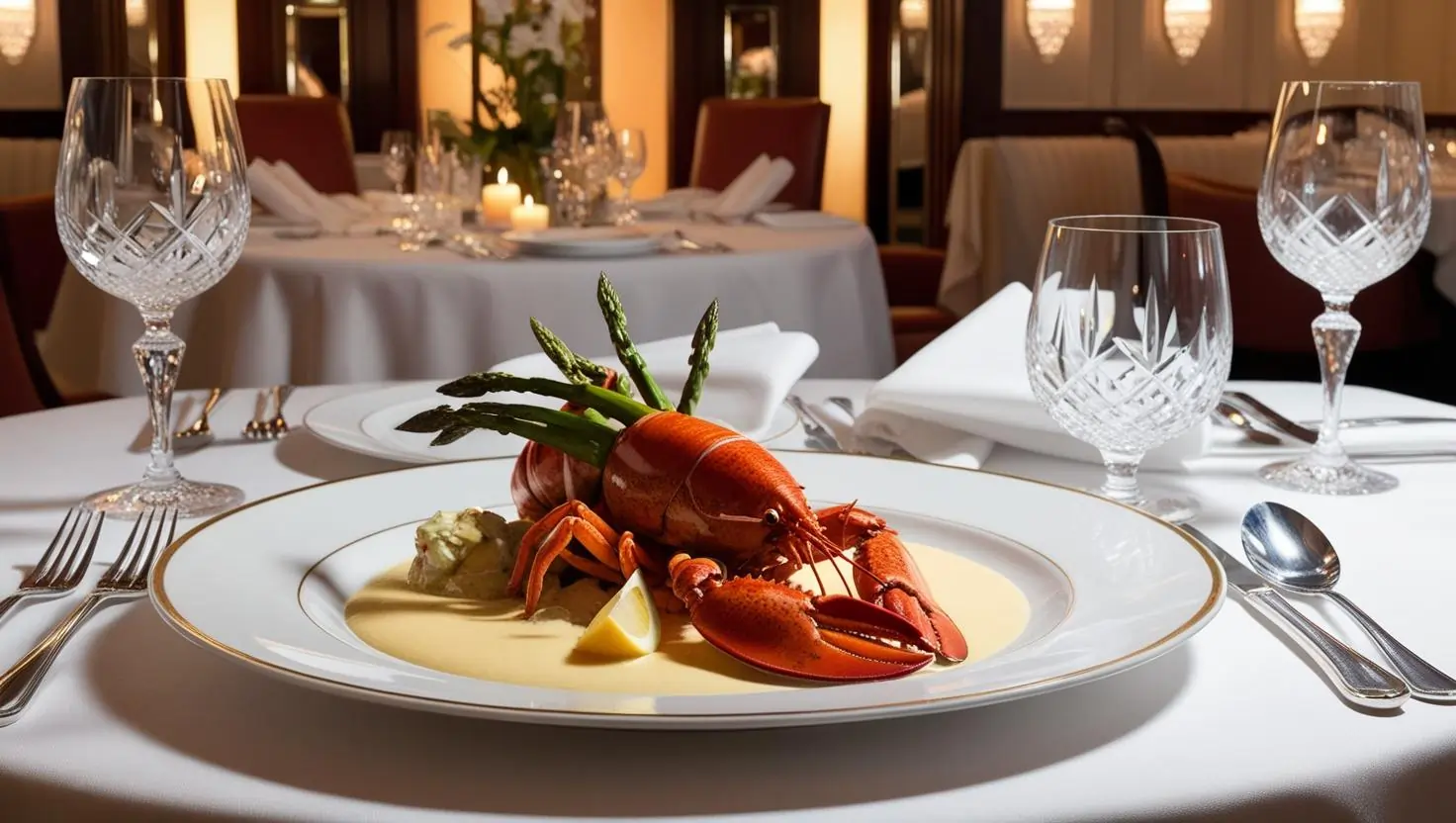 fancy restaurant meal