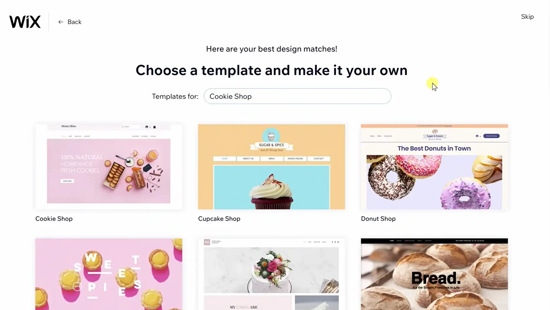 Wix Create a website