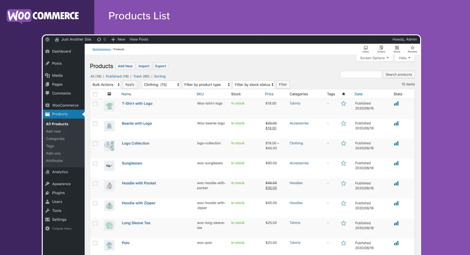 woocommerce