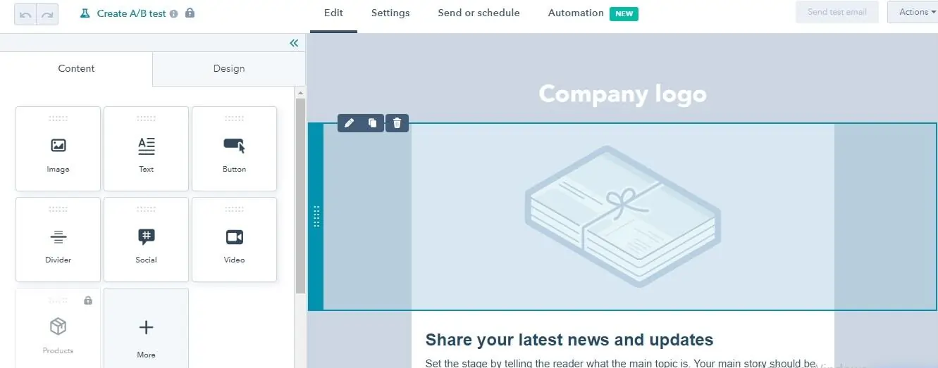 HubSpot email marketing