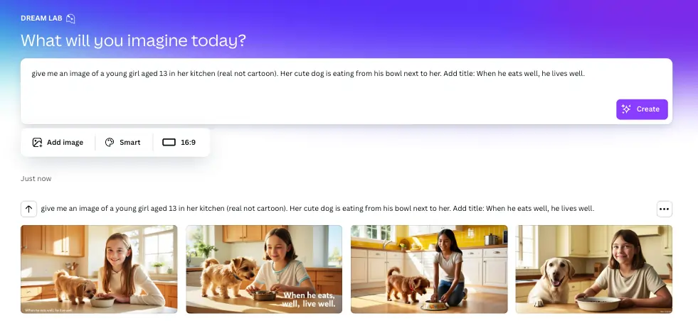 Canva Dream lab