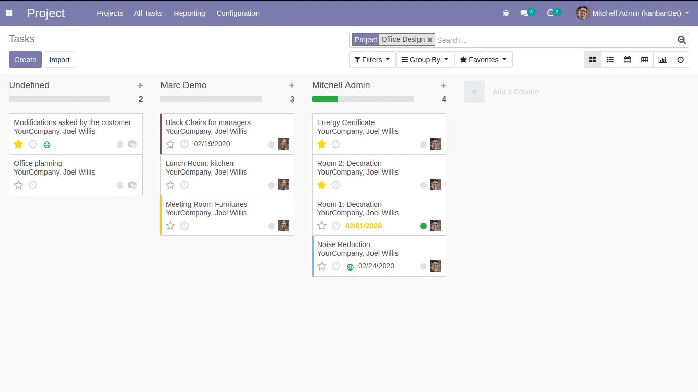 odoo Multiple Views