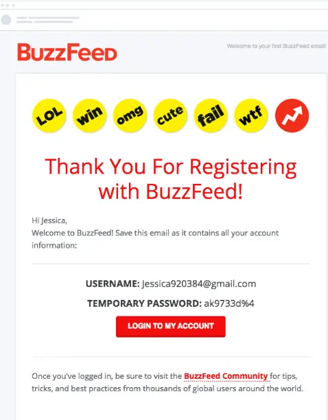 Buzzfeed email marketing