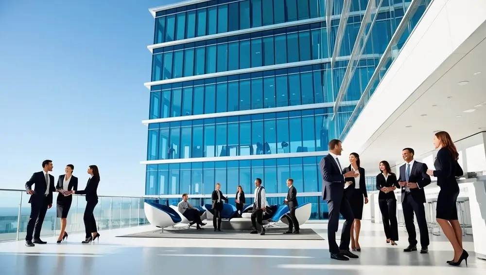 Corporation business looks like