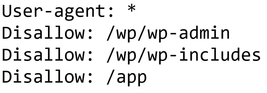 robots.txt file