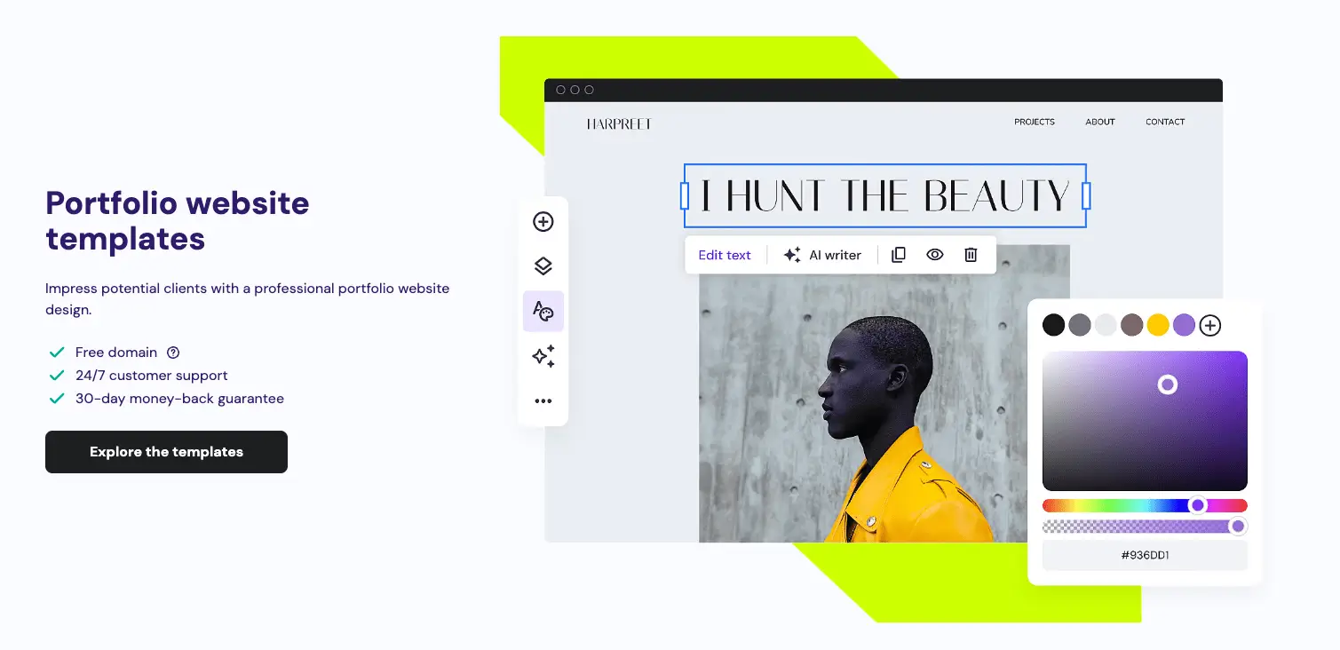 hostinger portfolio