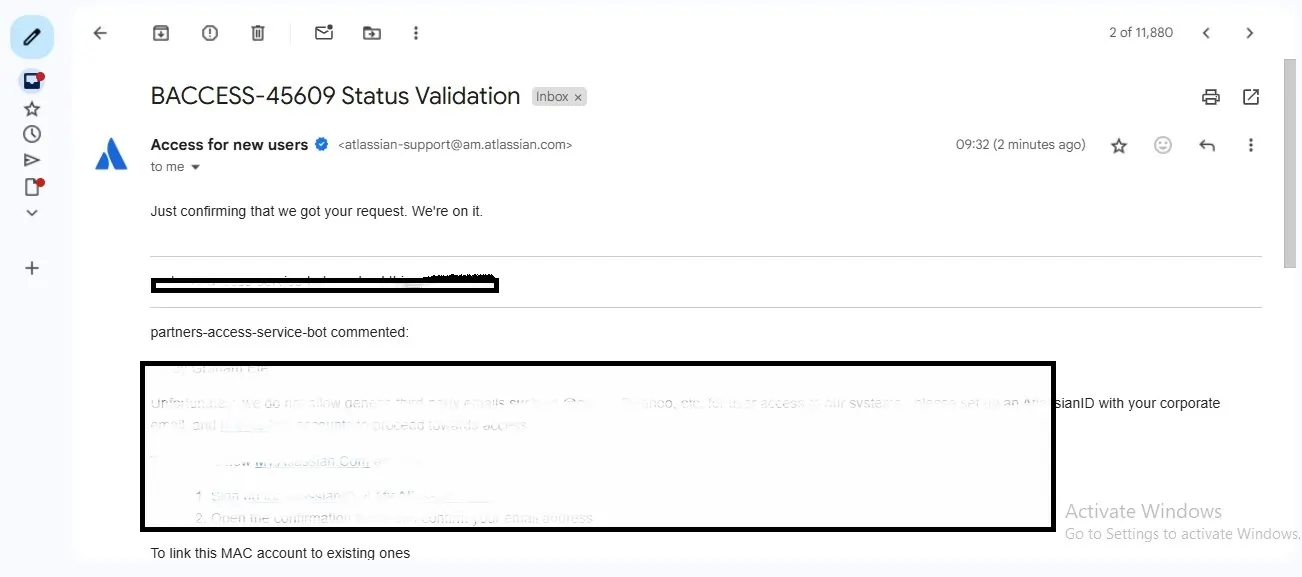 Jira support portal