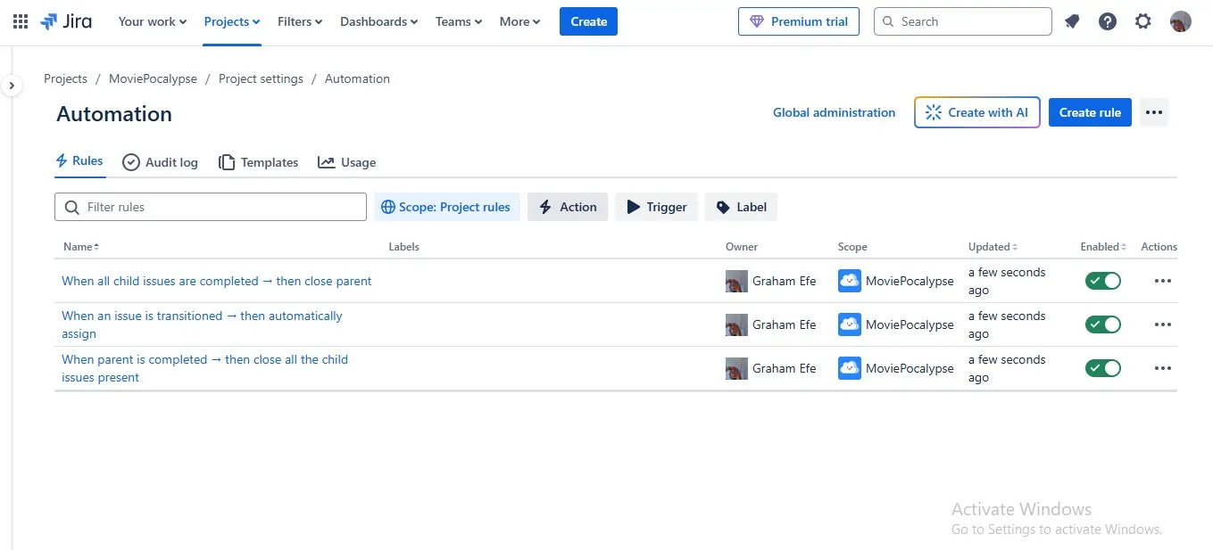 Jira Automation 