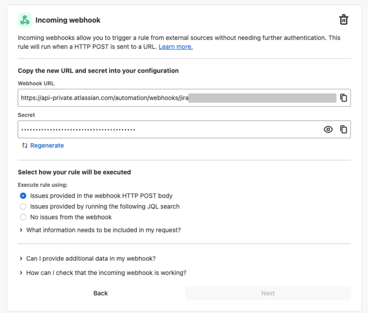 Jira IncomingWebhook