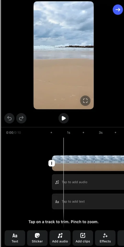 Screenshot capcut