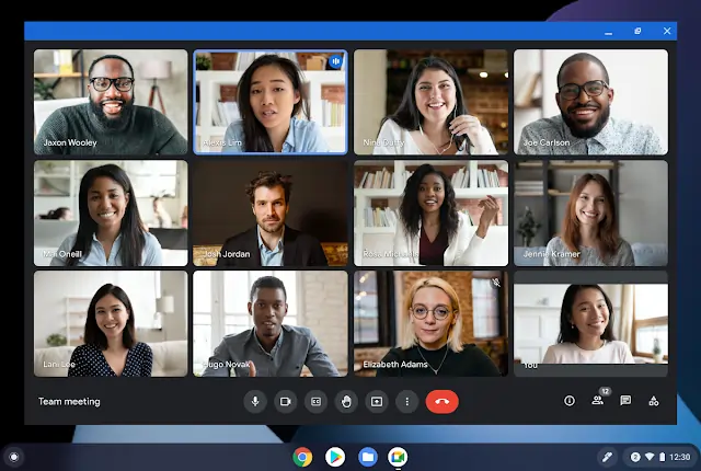 Google Meet screen