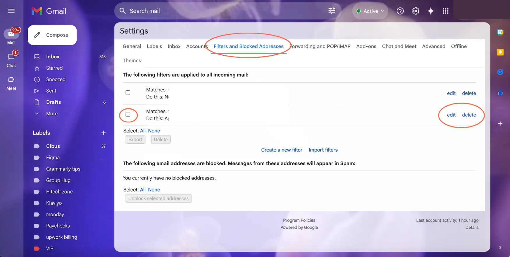 Gmail filter 7